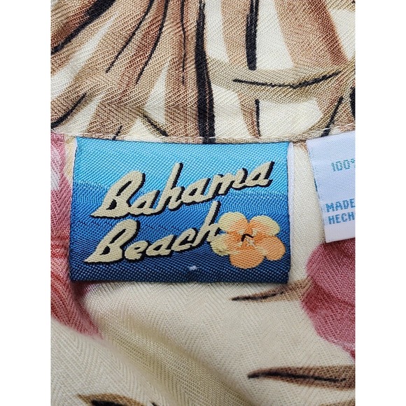 Bahama Beach Dress Women Large Multi-Color Maxi Hawaiian Tropical Coconutgirl - Picture 8 of 12